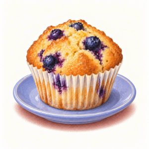 Muffin aux myrtilles