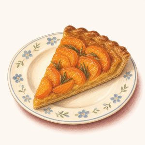 Tarte abricots romarin