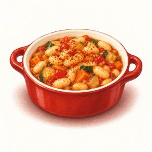 Cassolette de haricots blancs