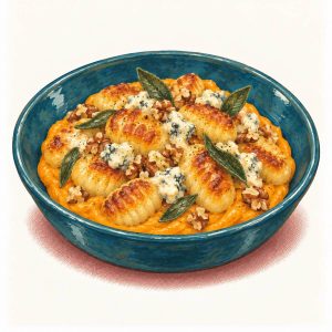 Gnocchis poêlés crème de potimarron